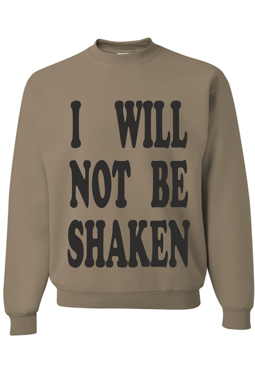 I WILL NOT BE SHAKEN